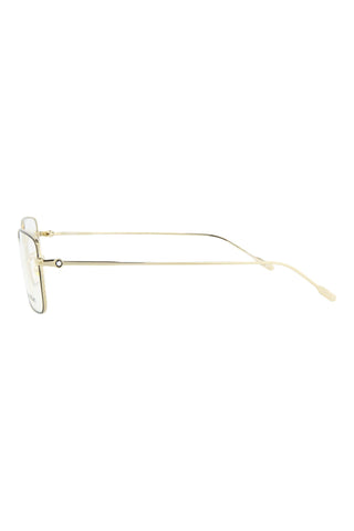 Montblanc MB0212O Light Gold/Semimatte Black Varnish Eyeglasses