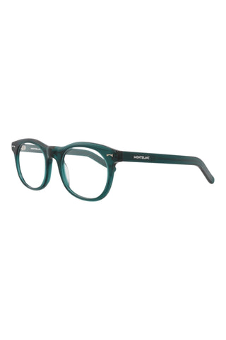 Montblanc MB0229O Transparent Petrol Green Eyeglasses