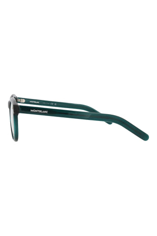 Montblanc MB0229O Transparent Petrol Green Eyeglasses