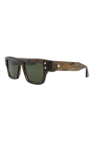 Montblanc MB0253S TRANSPARENT MUD MELANGE Sunglasses