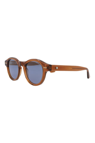 Montblanc MB0287S TRANSPARENT GINGERBREAD BROWN Sunglasses