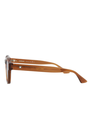 Montblanc MB0287S TRANSPARENT GINGERBREAD BROWN Sunglasses
