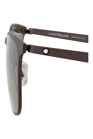 Montblanc MB0331S SEMIMATTE TRANSPARENT VARNISHED BLACK-REDDISH Sunglasses