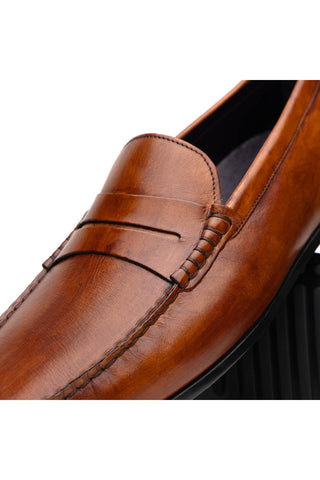 Monza Leather Driver - Cognac-Dellamoda