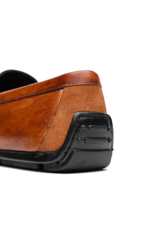 Monza Leather Driver - Cognac-Dellamoda