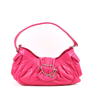 Moschino J41370 Women's Leather Flap Heart Bag (MOS04)-AmbrogioShoes