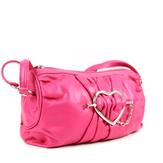 Moschino J41400 Women's Leather Flap Heart Bag (MOS02)-AmbrogioShoes