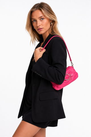 Moschino J43390 Women's Leather Flap Heart Bag (MOS07)