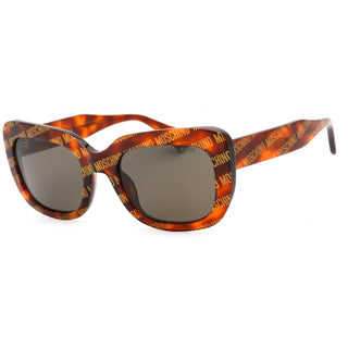 Moschino MOS132/S Sunglasses Havana Pattern / Grey-AmbrogioShoes