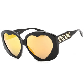 Moschino MOS152/S Sunglasses BLACK / BROWN ML YELLOW-AmbrogioShoes