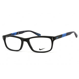 Nike NIKE 7237 Eyeglasses Matte Black Photo Blue / Clear Lens-AmbrogioShoes