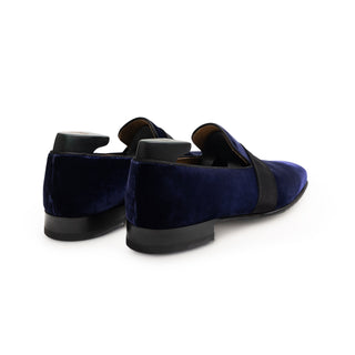 Pastori Galba Men's Shoes Navy Velvet Loafer (PAS1008)