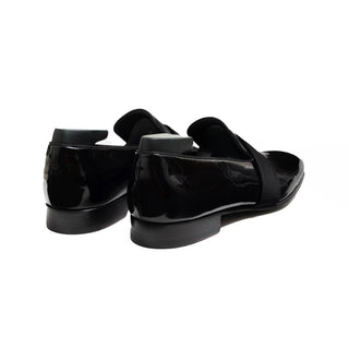 Pastori Galba Men's Shoes Black Patent Calf-Skin Leather Loafer (PAS1009)