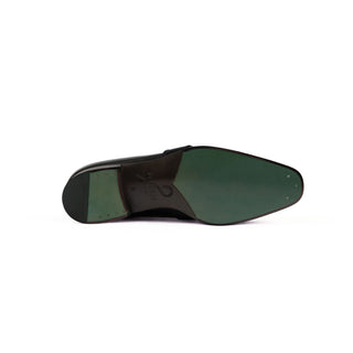 Pastori Galba Men's Shoes Black Patent Calf-Skin Leather Loafer (PAS1009)