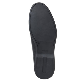 Bruno Magli Patrizio Men's Shoes Tumbled Leather Slip-On Loafer - Black Tumbled/Black - View 5