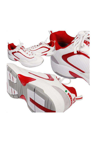 PRADA Luna Rossa Men's Sneaker Men's Designer Shoes LUE001 White/Red (LRM01)-AmbrogioShoes