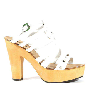 Paciotti Women Shoes White & Light Wood High Heel Platforms (CPW539)-AmbrogioShoes