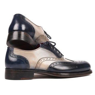 Paul Parkman 021 Calf-Skin Leather Goodyear Welted Wing-Tip Oxfords (PM6169)-AmbrogioShoes