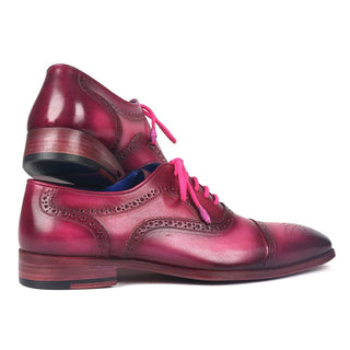 Paul Parkman 024-FUX Men's Shoes Fuxia Calf-Skin Leather Captoe Oxfords (PM6284)-AmbrogioShoes