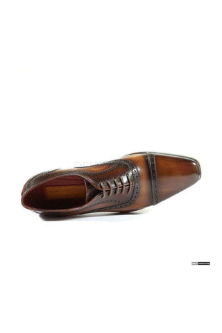 Paul Parkman 024 Leather Cap-Toe Oxford