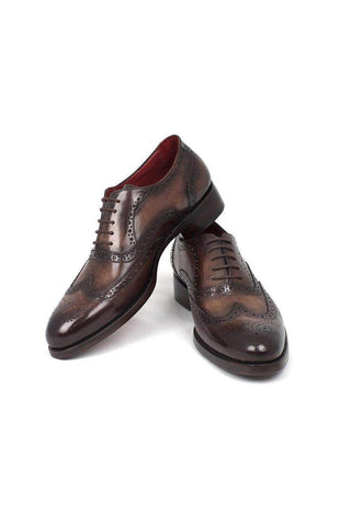 Paul Parkman 027TR Navy Leather Wingtip Oxfords (PM6296)