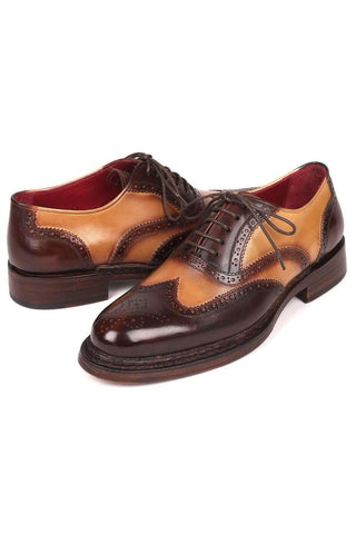 Paul Parkman 027TR Navy Leather Wingtip Oxfords (PM6296)
