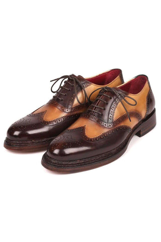 Paul Parkman 027TR Navy Leather Wingtip Oxfords (PM6296)
