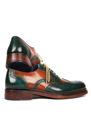 Paul Parkman 027TR Navy Leather Wingtip Oxfords (PM6296)