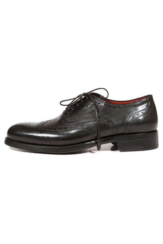 Paul Parkman 027TR Navy Leather Wingtip Oxfords (PM6296)