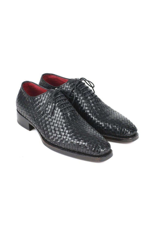 Paul Parkman 044 Woven Leather Goodyear Welted Oxfords (PM6447)