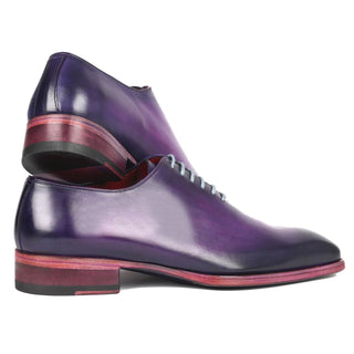 Paul Parkman 044PRP Men's Shoes Purple Calf-Skin Leather Wholecut Oxfords (PM6309)-AmbrogioShoes