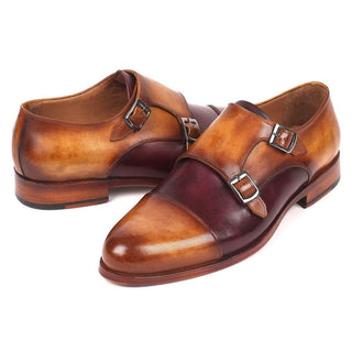 Paul Parkman 045 Calf-Skin Leather Double Monk-Straps (PM6158)-AmbrogioShoes