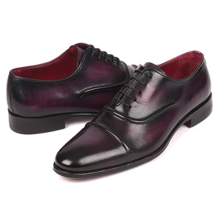 Paul Parkman 077 Men's Calf-Skin Leather Cap-Toe Oxfords (PM6164)-AmbrogioShoes