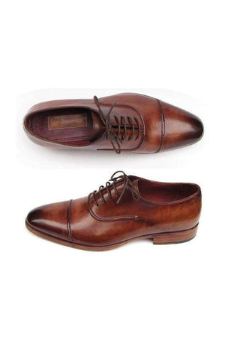 Paul Parkman 077 Men's Leather Cap-Toe Oxfords (PM6164)