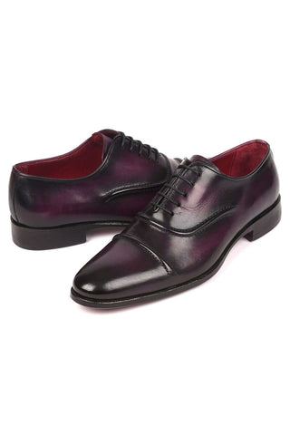Paul Parkman 077 Men's Leather Cap-Toe Oxfords (PM6164)