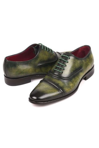 Paul Parkman 077 Men's Leather Cap-Toe Oxfords (PM6164)