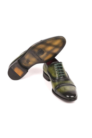 Paul Parkman 077 Men's Leather Cap-Toe Oxfords (PM6164)
