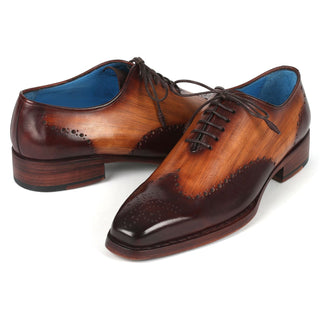 Paul Parkman 081-K33 Men's Shoes Brown Calf-Skin Leather Goodyear Welted Oxfords (PM6362)-AmbrogioShoes