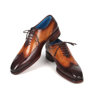 Paul Parkman 081-K33 Men's Shoes Brown Calf-Skin Leather Goodyear Welted Oxfords (PM6362)-AmbrogioShoes