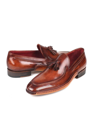 Paul Parkman 082 Calf-Skin Leather Opanka Tassel Loafers (PM6358)