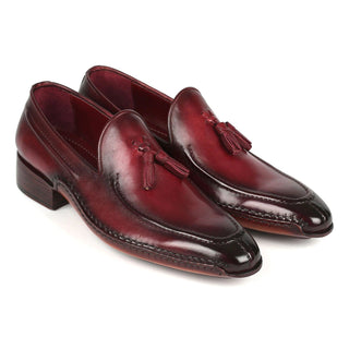 Paul Parkman 082 Men's Shoes Calf-Skin Leather Opanka Tassel Loafers (PM6358)-AmbrogioShoes