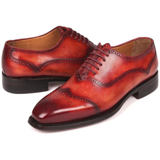 Paul Parkman 094 Men's Shoes Reddish Brown Calf-Skin Leather Oxfords (PM6294)-AmbrogioShoes