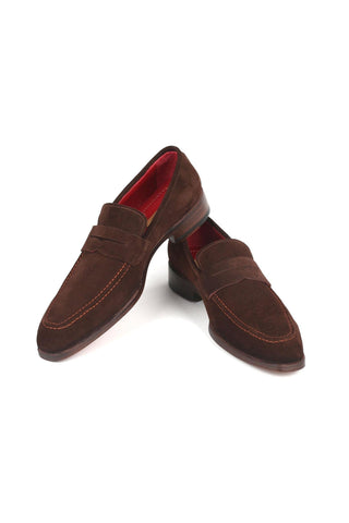 Paul Parkman 10SD21 Suede Penny Loafers (PM6322)