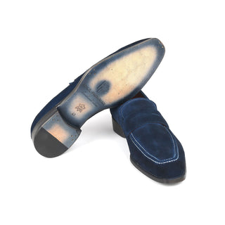 Paul Parkman 10SD21 Suede Penny Loafers (PM6322)-AmbrogioShoes