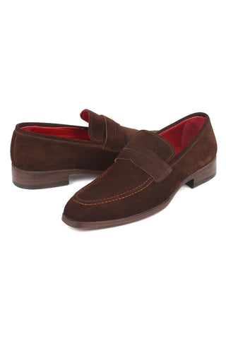 Paul Parkman 10SD21 Suede Penny Loafers (PM6322)