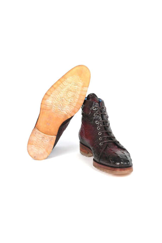 Paul Parkman 12811 Crocodile Embossed Leather Boots (PM6422)