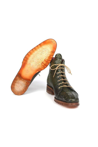Paul Parkman 12811 Crocodile Embossed Leather Boots (PM6422)