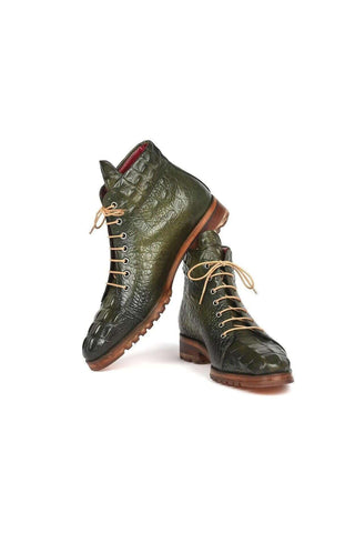 Paul Parkman 12811 Crocodile Embossed Leather Boots (PM6422)