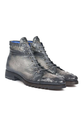 Paul Parkman 12811 Crocodile Embossed Leather Boots (PM6422)
