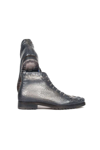 Paul Parkman 12811 Crocodile Embossed Leather Boots (PM6422)